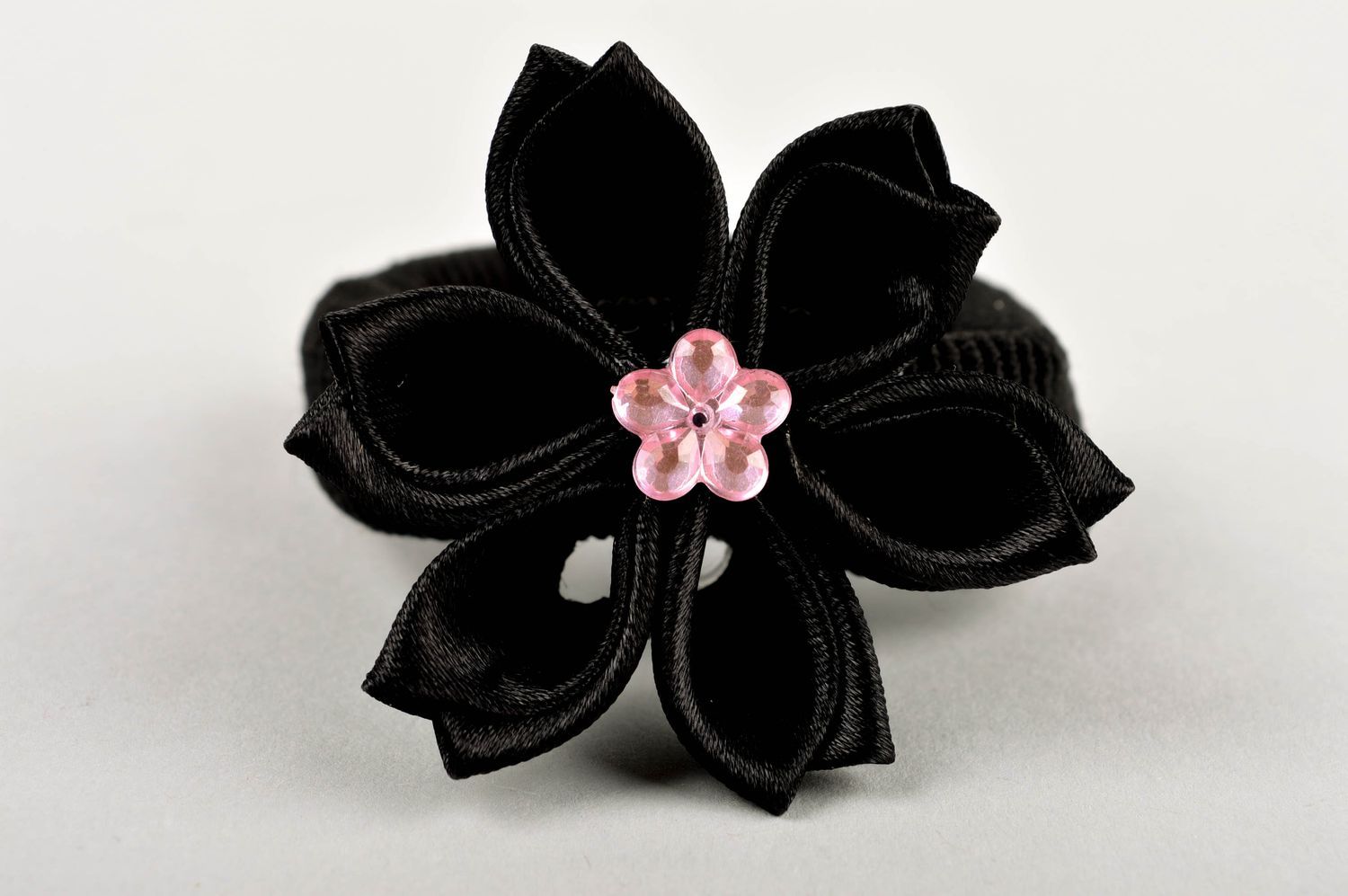 Beautiful handmade scrunchie flowers in hair accessories for girls gift ideas photo 2