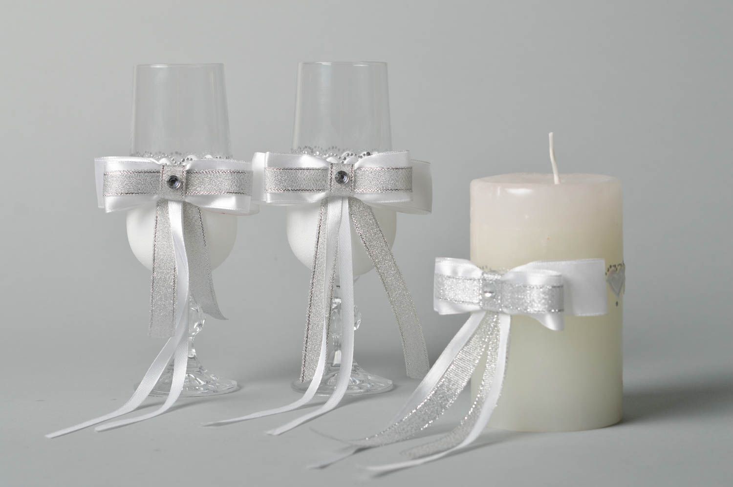 Handmade glasses for wedding unusual candle for wedding handmade candle photo 2