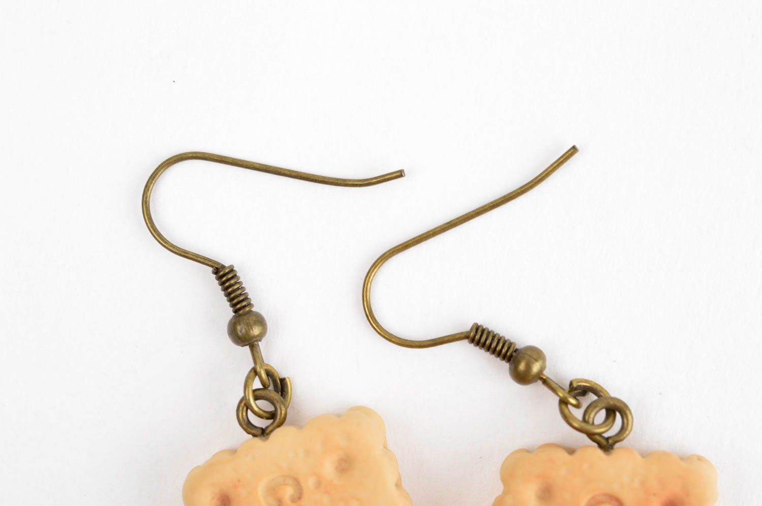 Boucles d'oreilles pendantes Bijou fait main en pâte polymère Cadeau femme photo 4