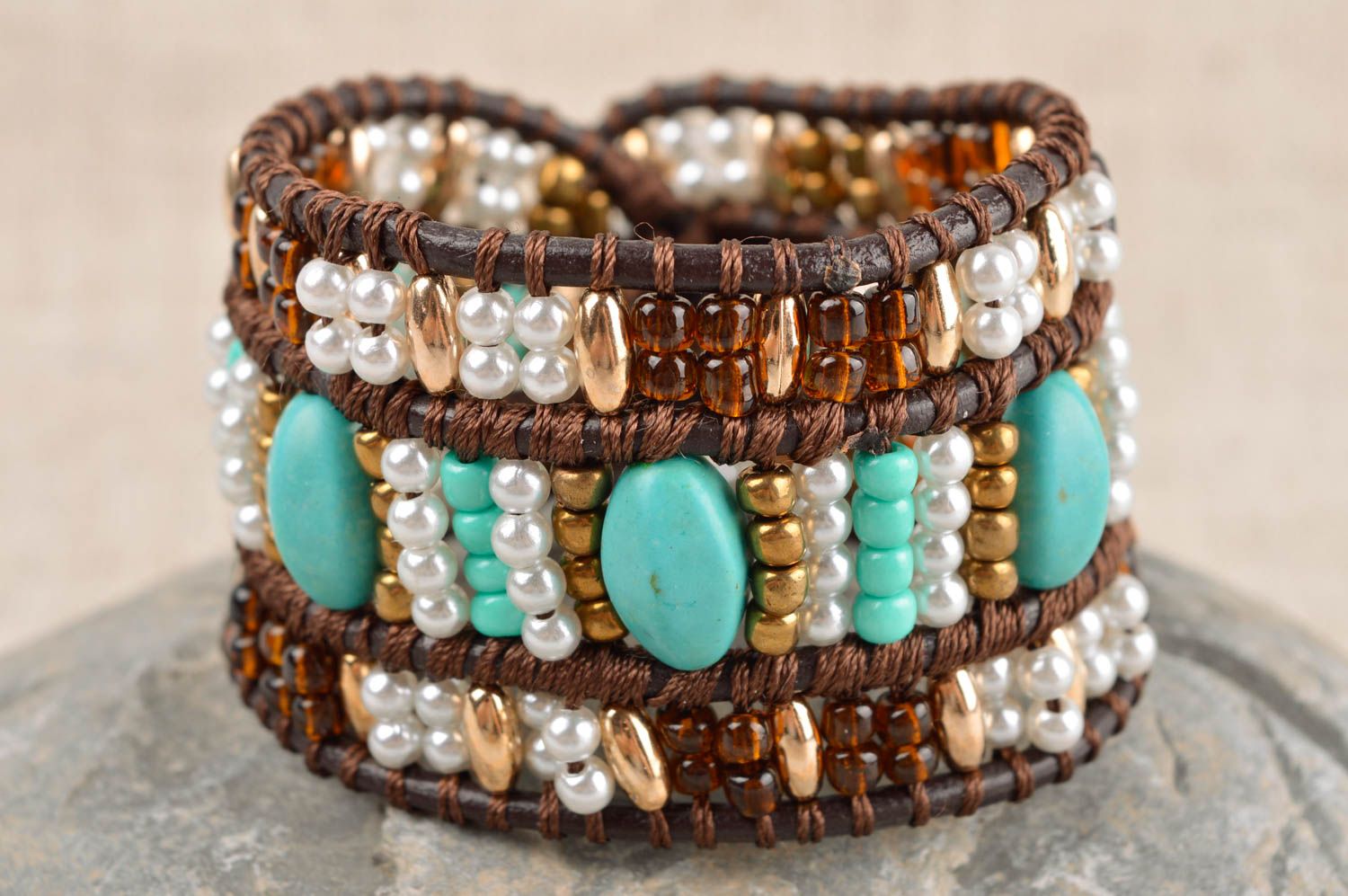 Handmade bracelet unusual bracelet designer jewelry for women gift for her photo 1