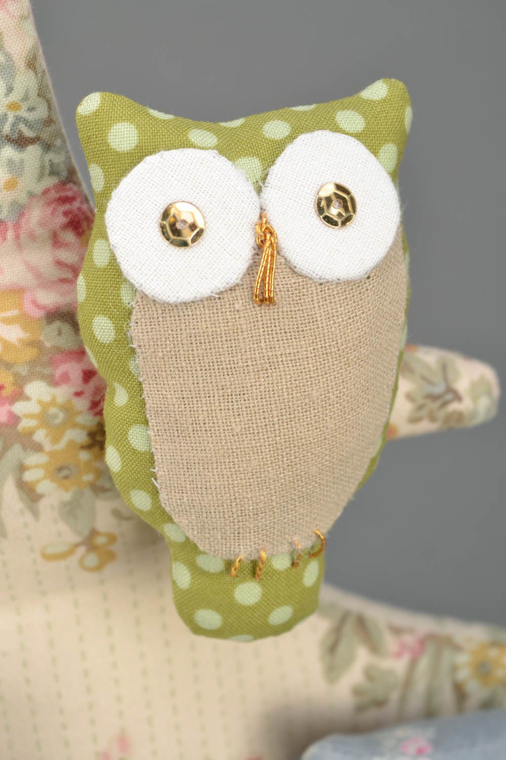 Soft toy with holder Fir Tree and Owls photo 3