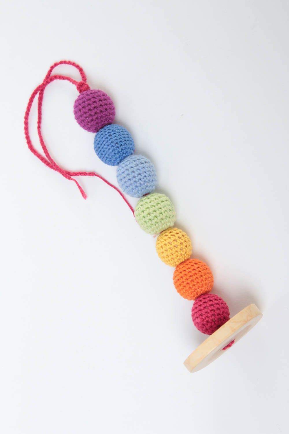 Juguete artesanal tejido a ganchillo peluche para niños regalo original Oruga foto 2