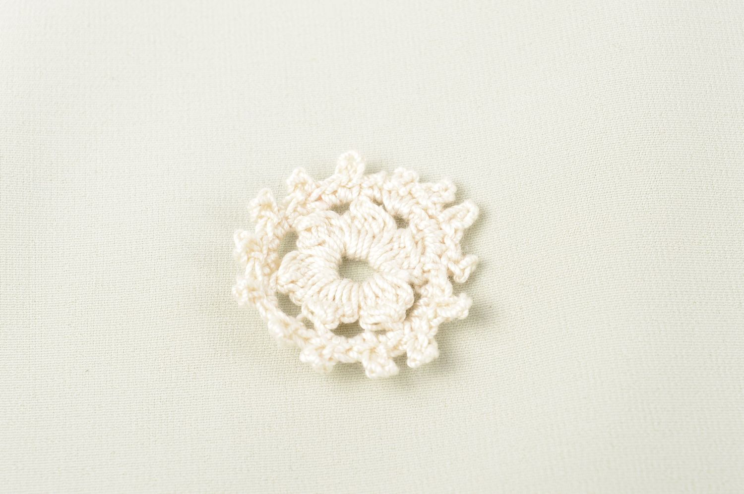 Fleur pour bijoux faite main Fourniture bijoux blanche Loisirs créatifs photo 1