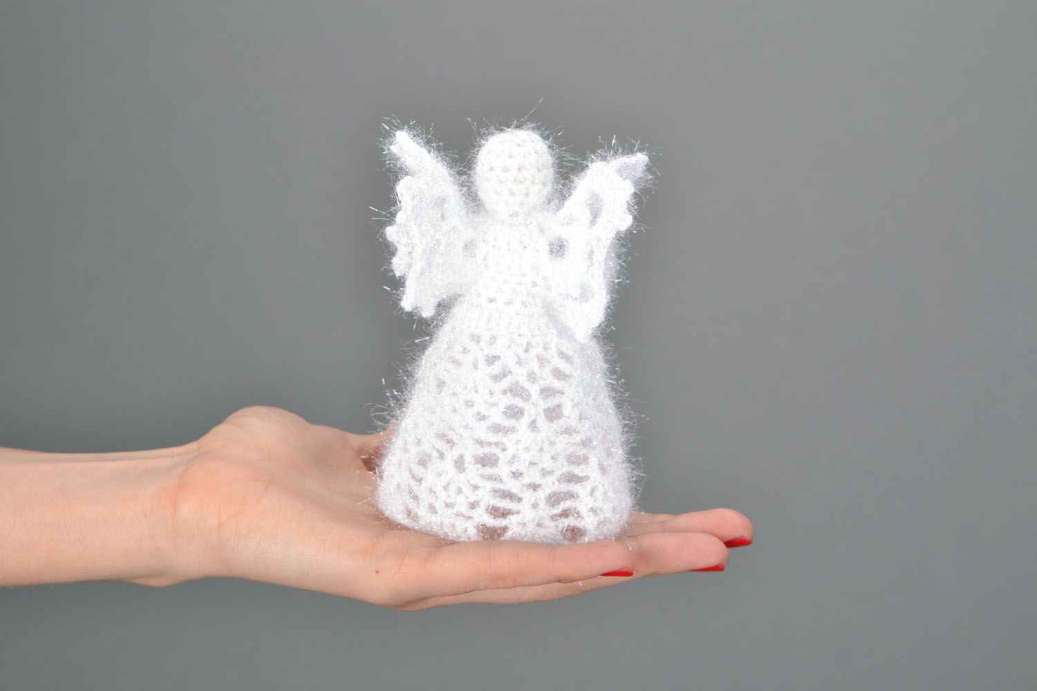 Figurine tricot Ange fait main photo 1