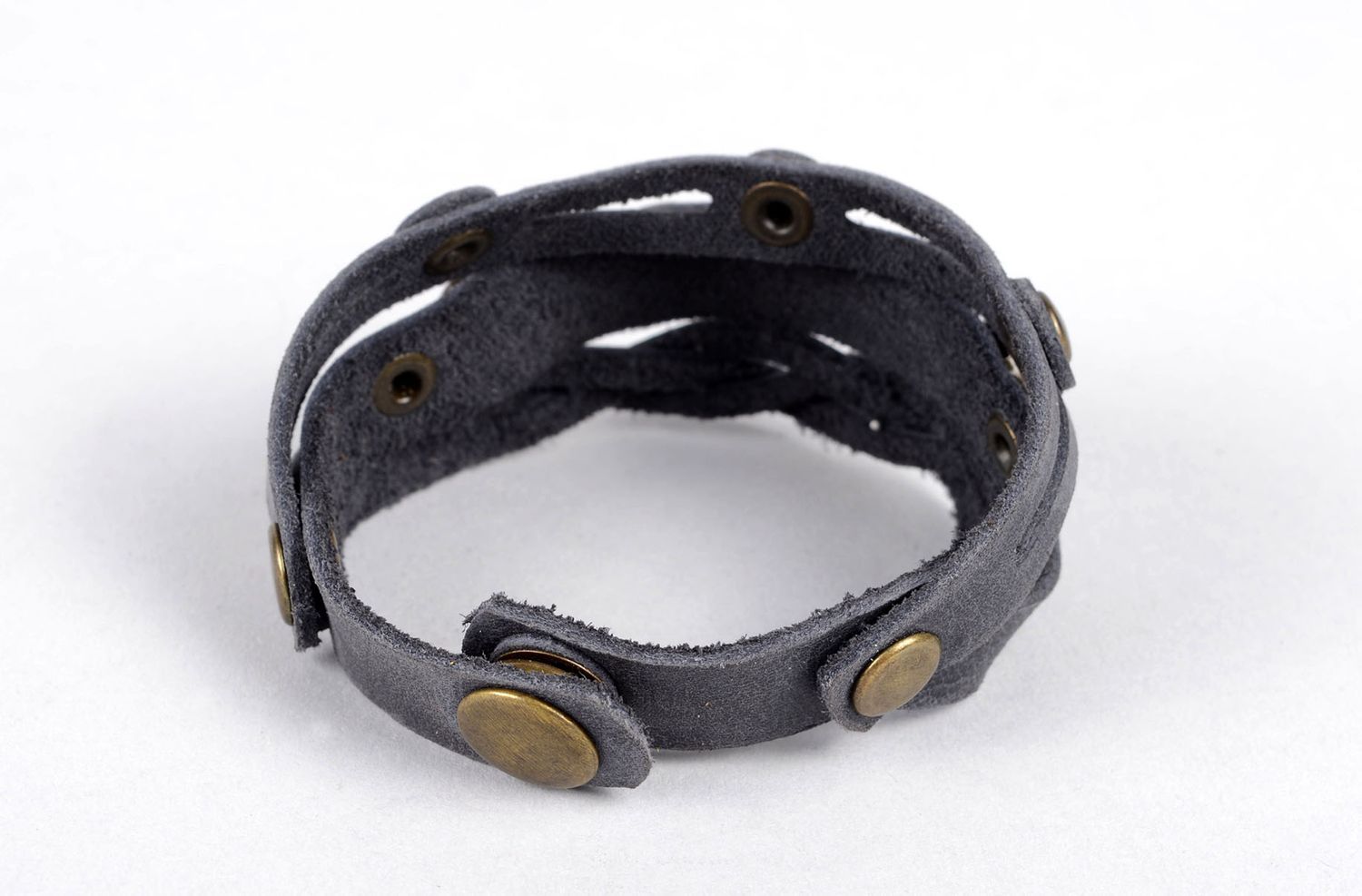 Beautiful handmade wrist bracelet leather bracelet artisan jewelry gift ideas photo 2
