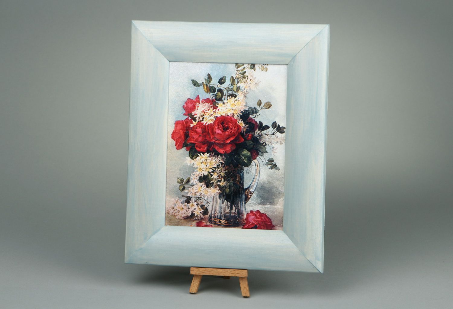 Painting in wooden frame, decoupage photo 3