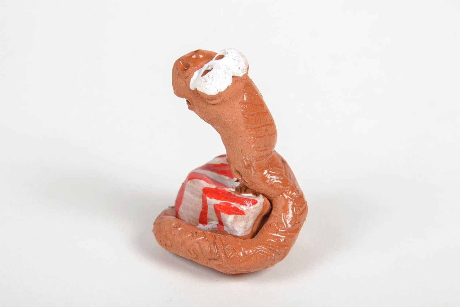 Homemade clay statuette Snake photo 2