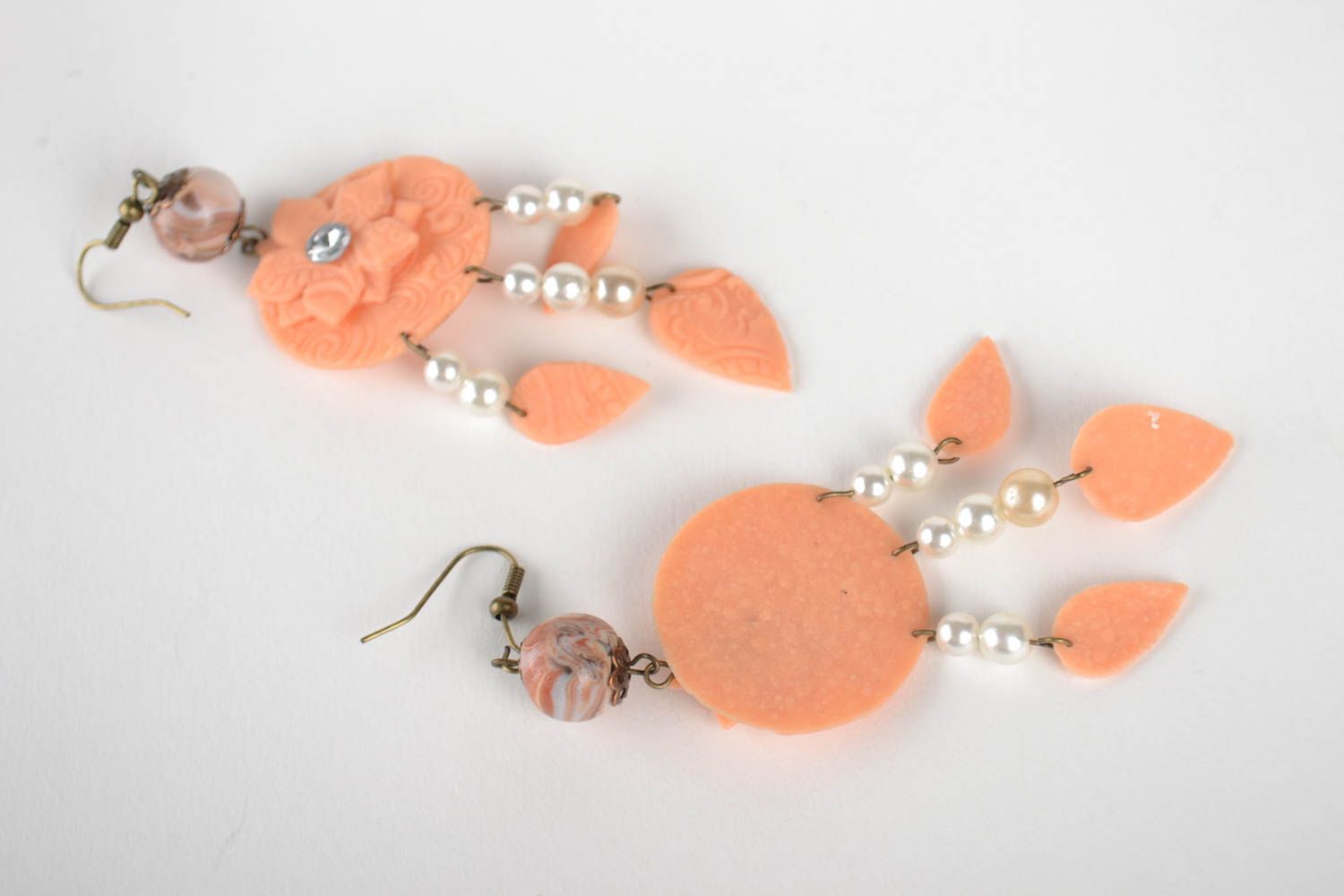 Dangling earrings handmade jewellery polymer clay designer earrings gift ideas photo 2