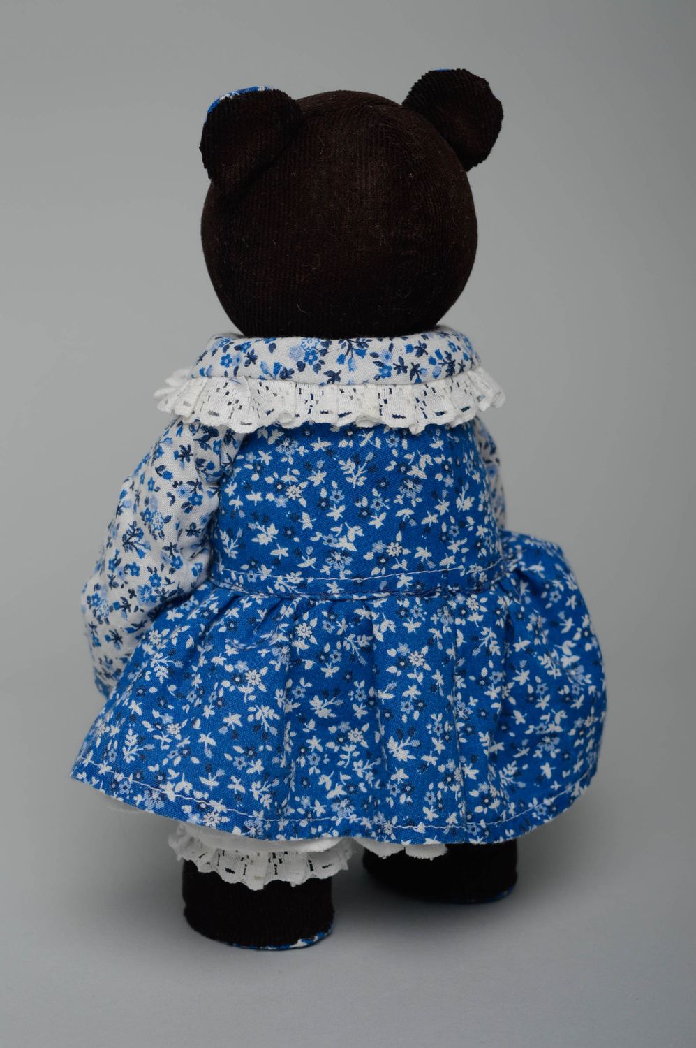 Textil Kuscheltier Bär im Kleid foto 5