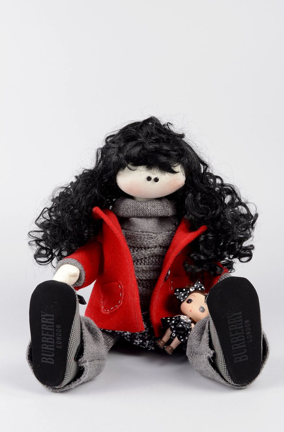 Художественная кукла ручной работы текстильная кукла игрушка для девочек фото 4