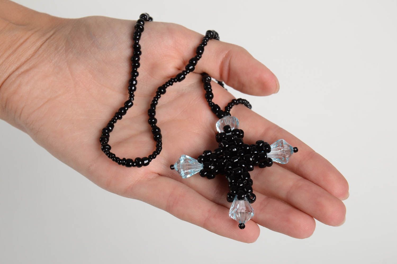Handmade black accessories unusual designer trinket for car beautiful souvenir photo 2