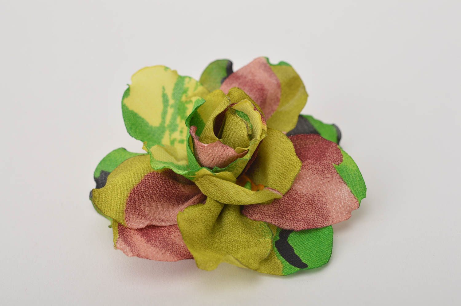 Handmade Schmuck Brosche bunte grelle Haarspange Blume Haar Accessoires  foto 2