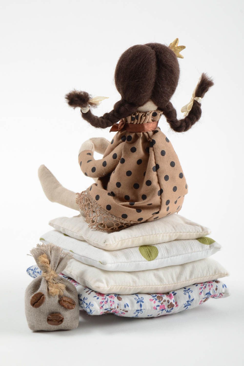 Poupée en tissu faite main en coton douce jouet original pour enfant Princesse photo 4
