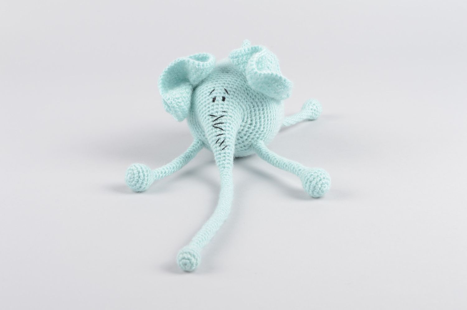 Muñeco de peluche hecho a mano juguete infantil regalo para niños Elefante foto 2