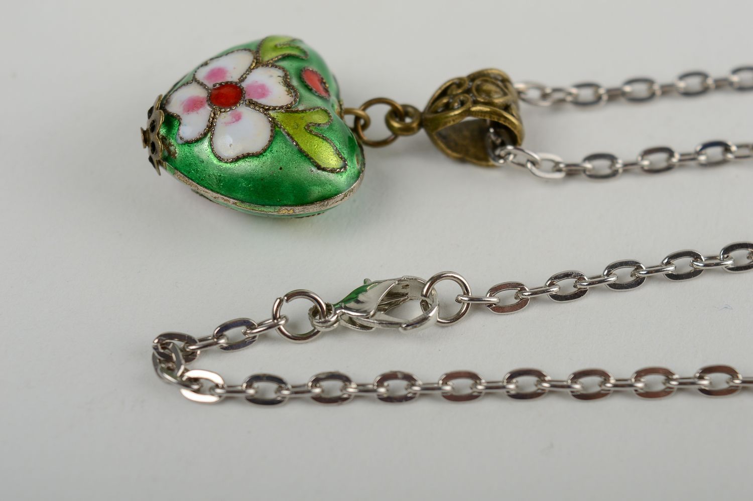 Handmade designer pendant unusual cute pendant jewelry in shape of heart photo 3
