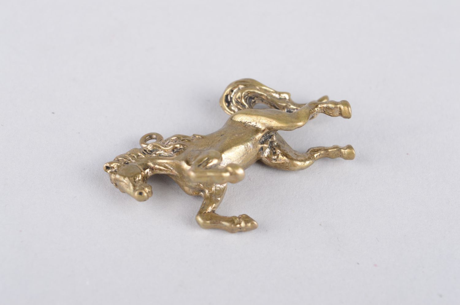 Украшение ручной работы украшение из бронзы кулон на шею красивый Лошадь фото 4