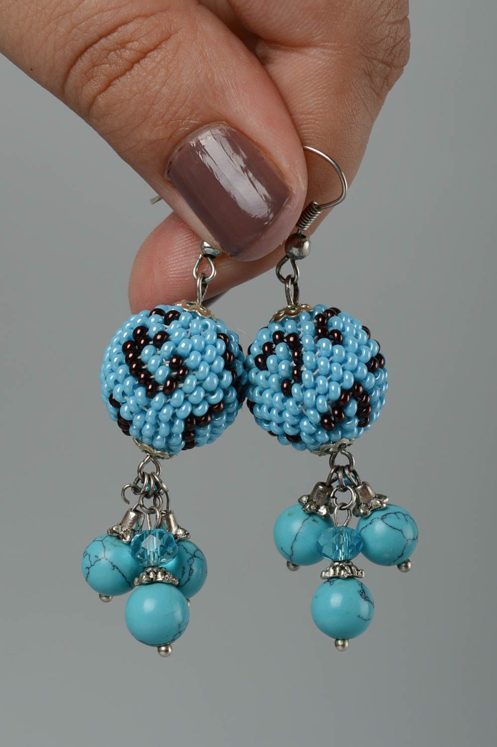 Designer earrings handmade beaded jewelry accessories for women present for her photo 5