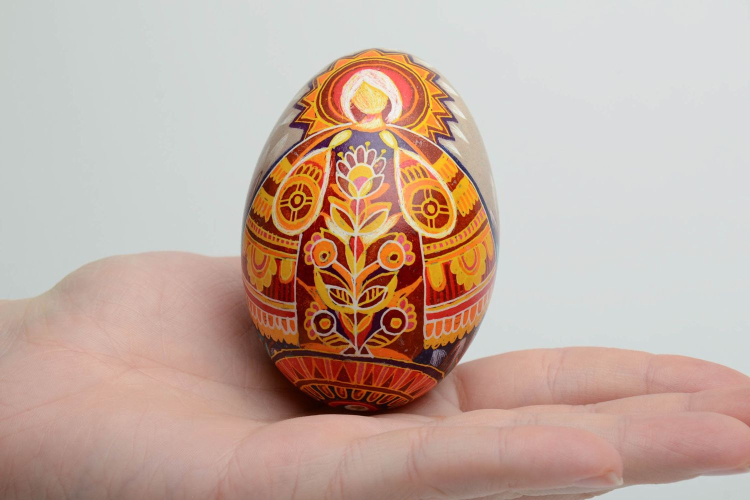 Huevo pintado de huevo de ganso foto 5
