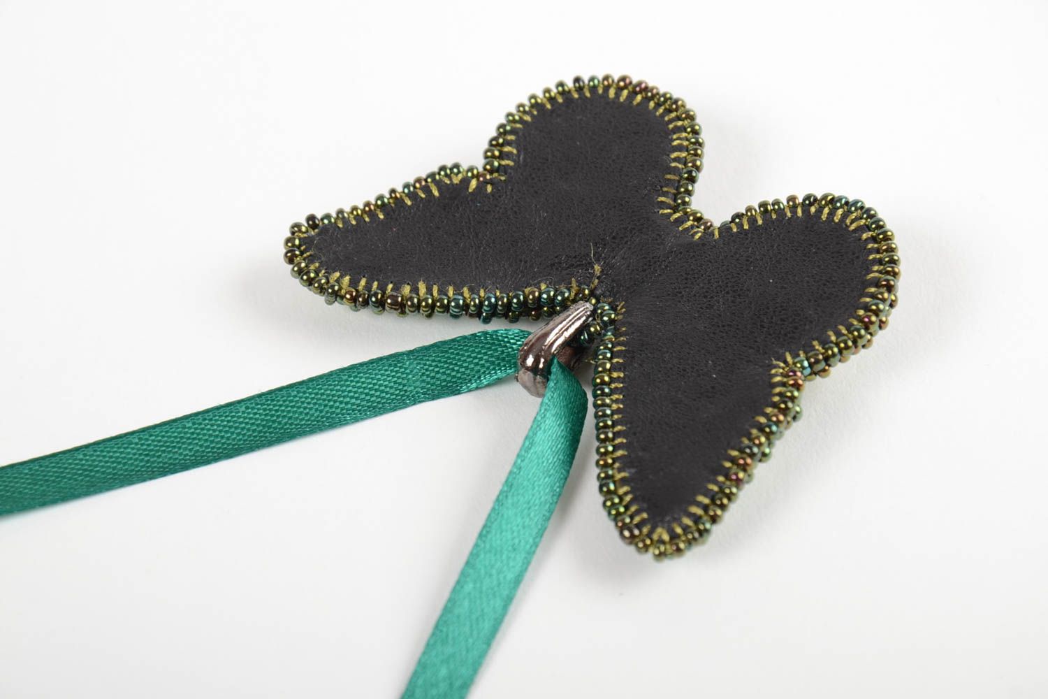 Beautiful handmade pendant stylish beaded butterfly female festive pendant photo 4