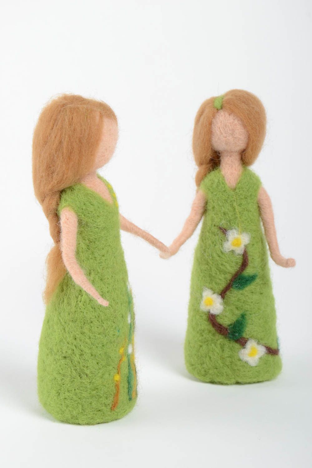 Muñecas artesanales de lana juguetes para decorar la casa regalo para niñas foto 2