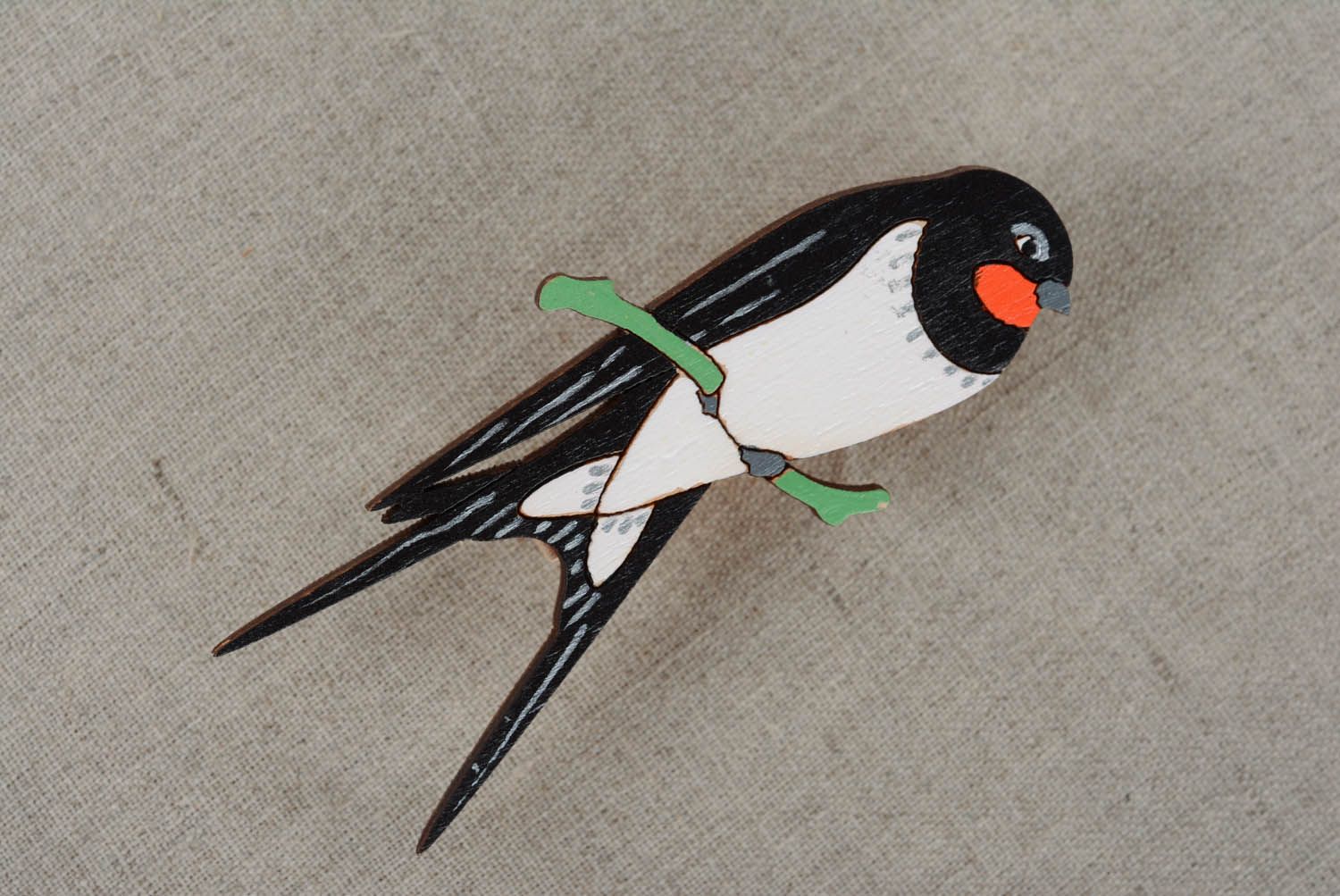 Pince à linge oiseau décorative Hirondelle photo 6