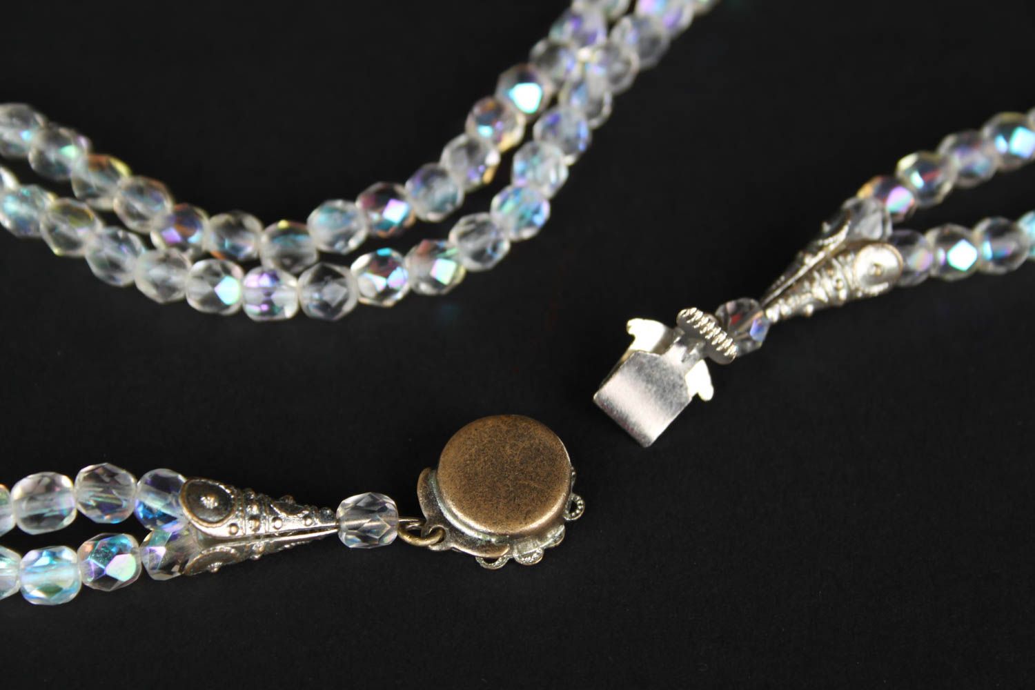 Handmade beaded cute necklace unusual designer necklace feminine jewelry photo 3