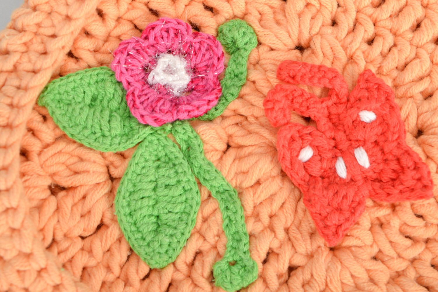 Kid's crochet handbag Pink photo 3
