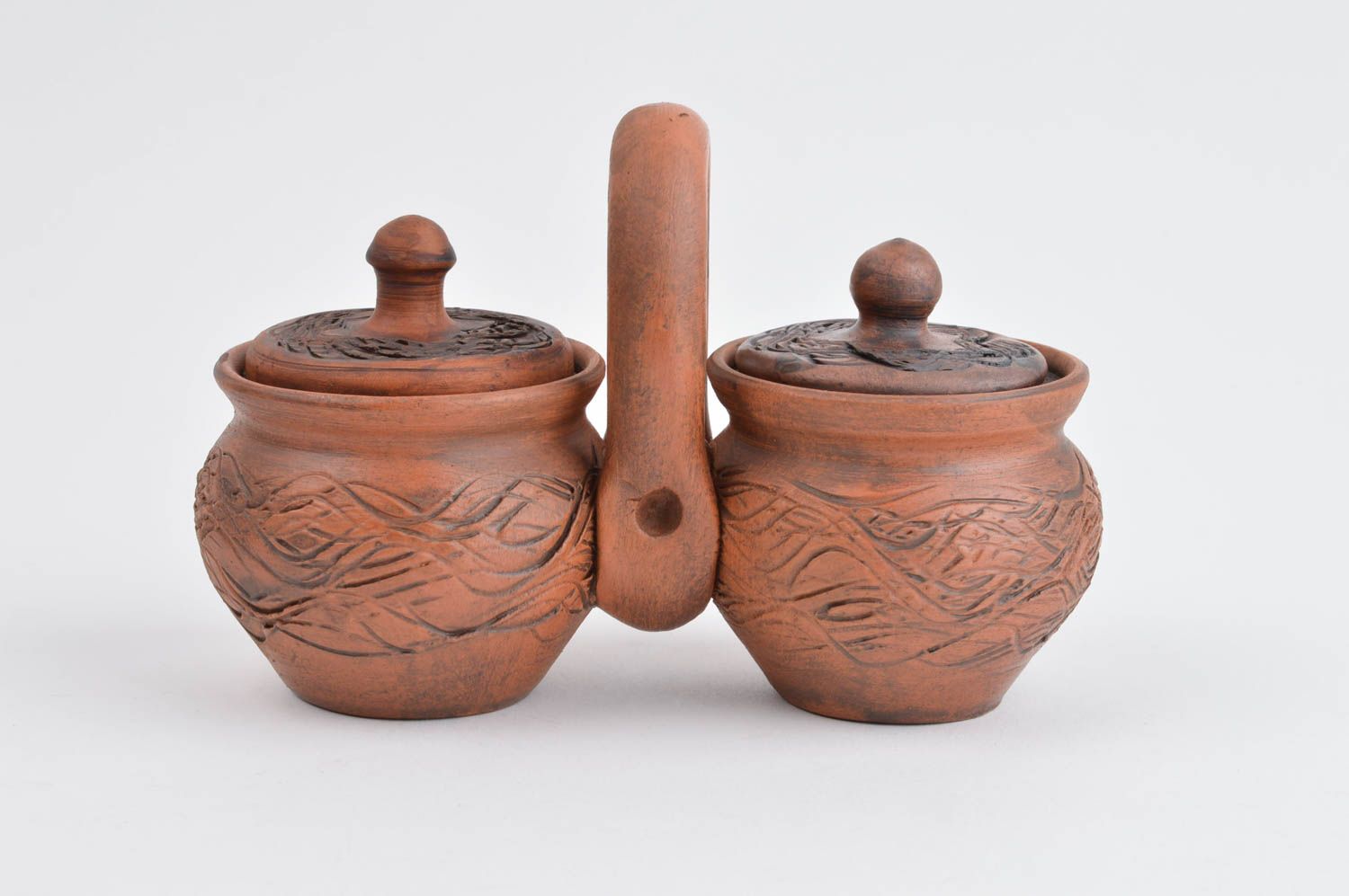 Handgemachte Keramik kleine Töpfe ausgefallene Küchenutensilien Küchen Zubehör foto 2