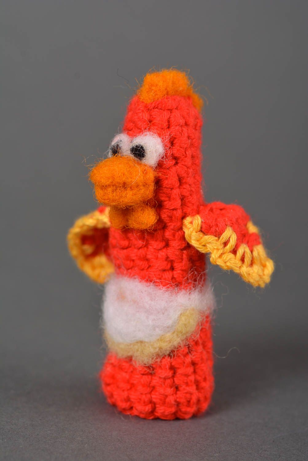 Handmade Kleinkinder Spielzeug Finger Puppe Kuscheltier Vogel für Fingertheater foto 1