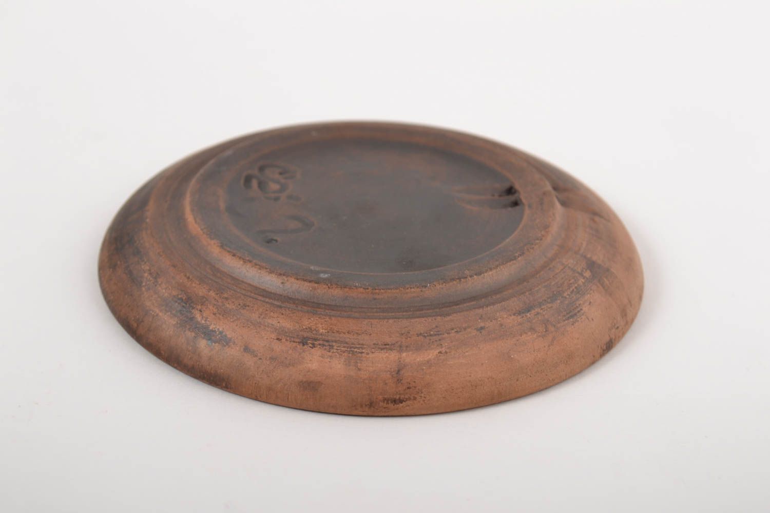 Керамика ручной работы глиняная посуда глиняная тарелка горошек столовая посуда  фото 3
