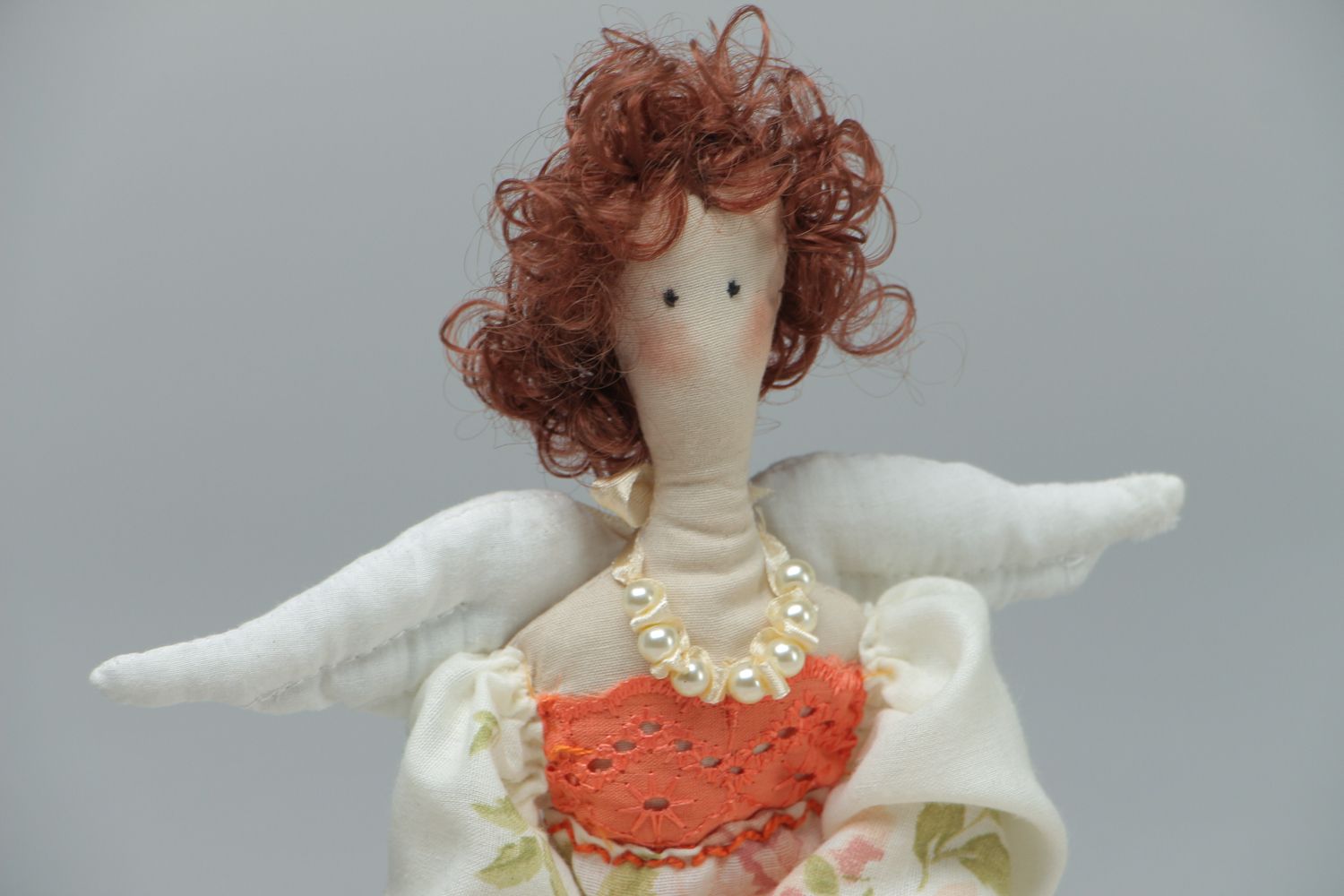 Muñeca de trapo ángel textil foto 2