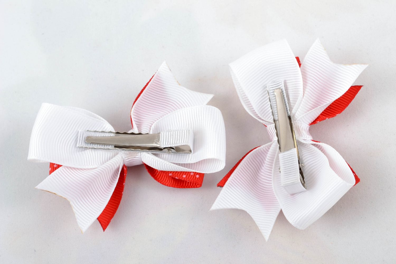 New Year hair clips with bows photo 3