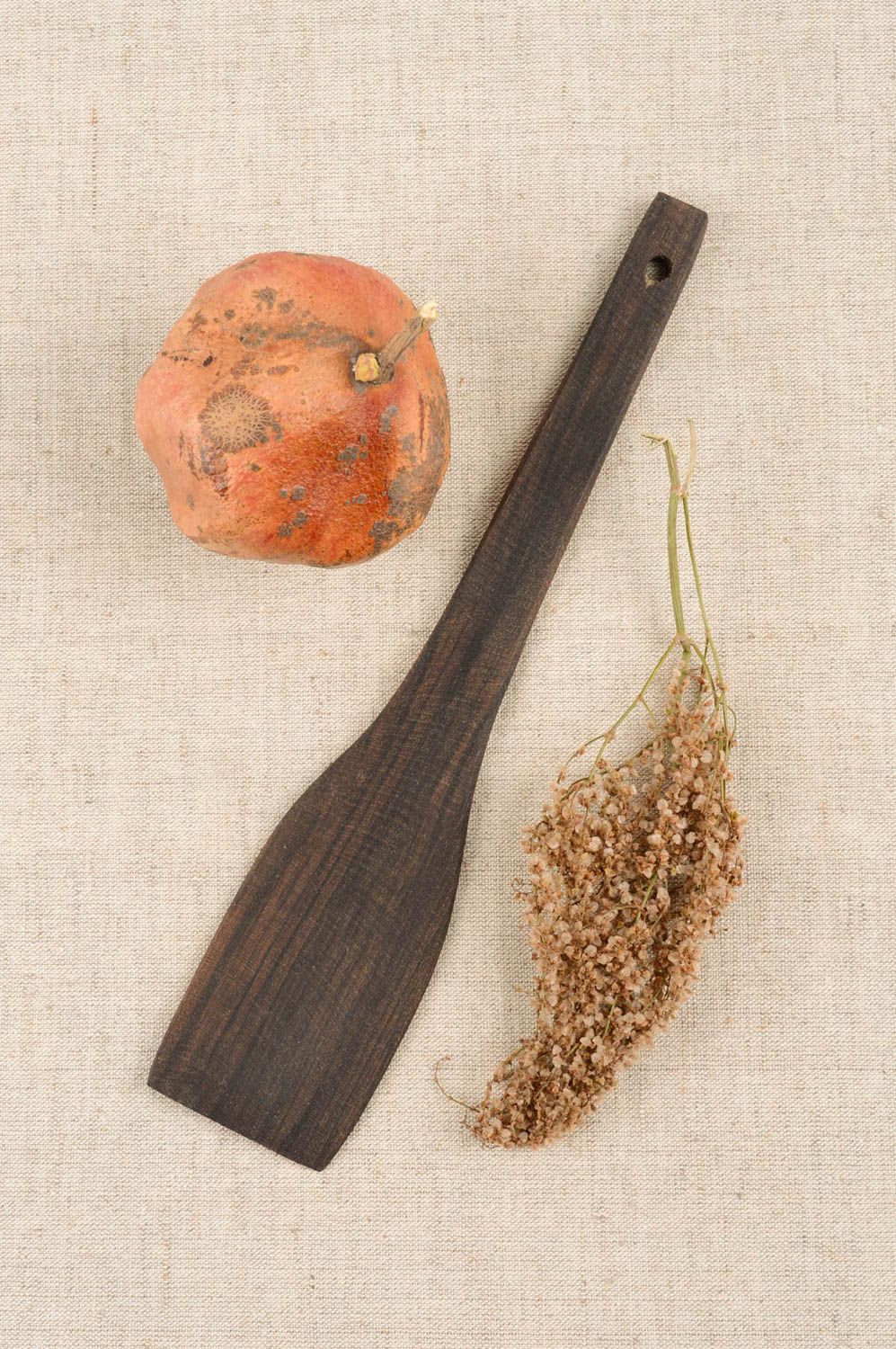Cuchara espátula hecha a mano utensilio de cocina regalo original para mujer foto 1