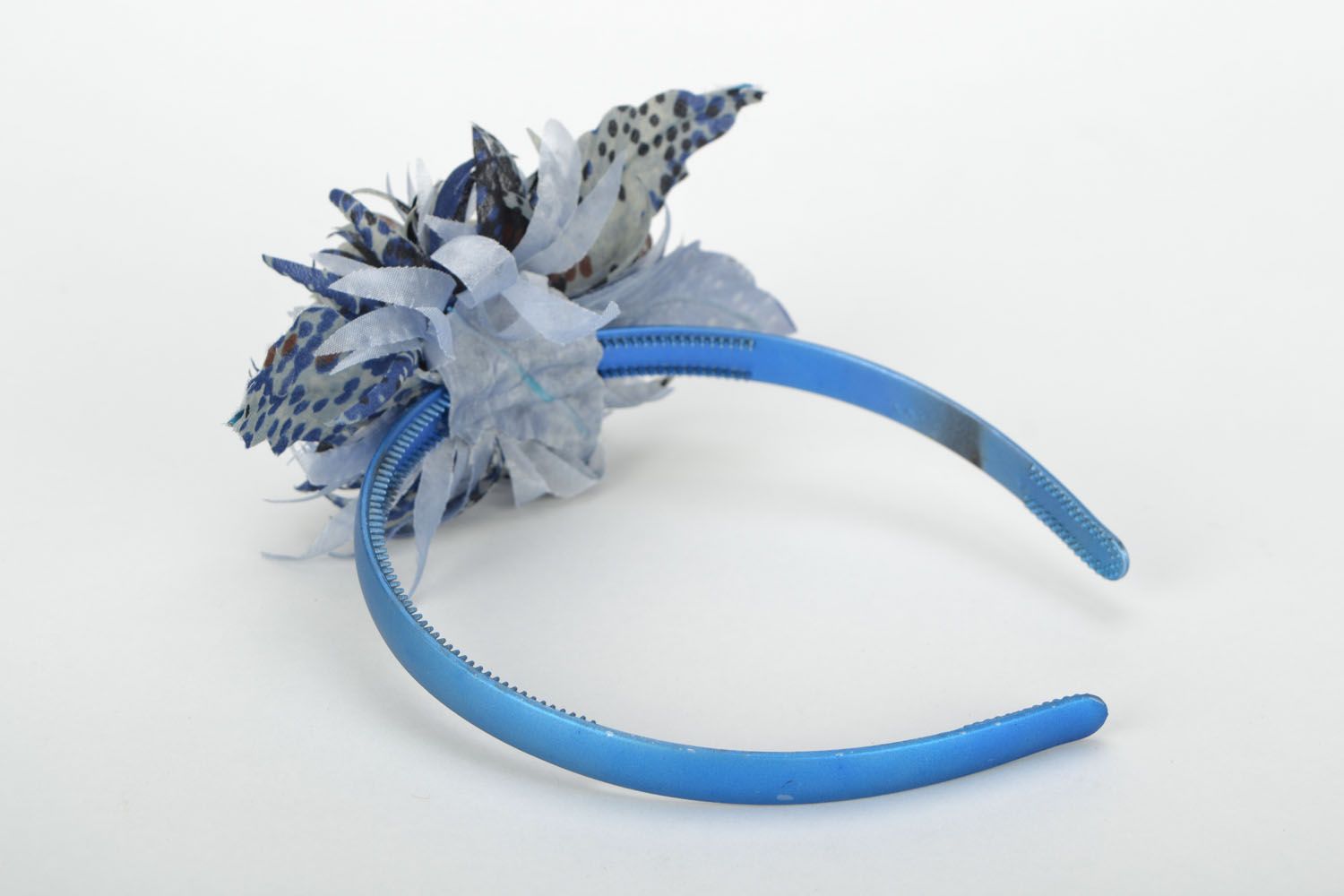 Homemade flower headband Blue Ash photo 5