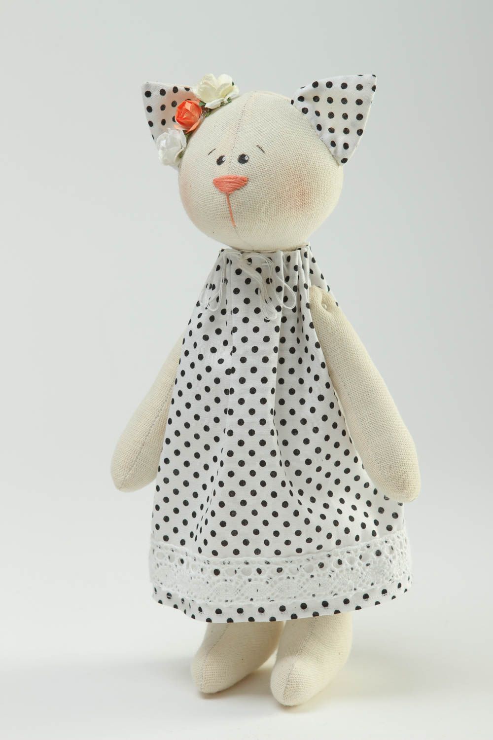 Juguete artesanal de tela de algodón muñeca de peluche regalo original foto 2