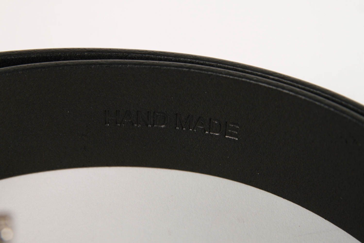Handmade belt designer accessory gift ideas leather belt for men black belt photo 5