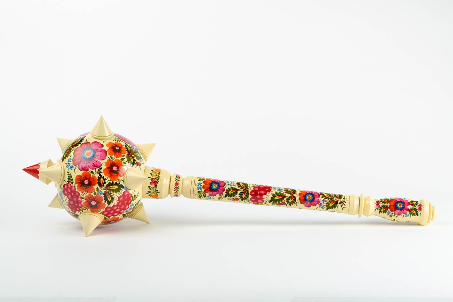 Handmade designer wooden made stylish decorative weapon ancient souvenir photo 2