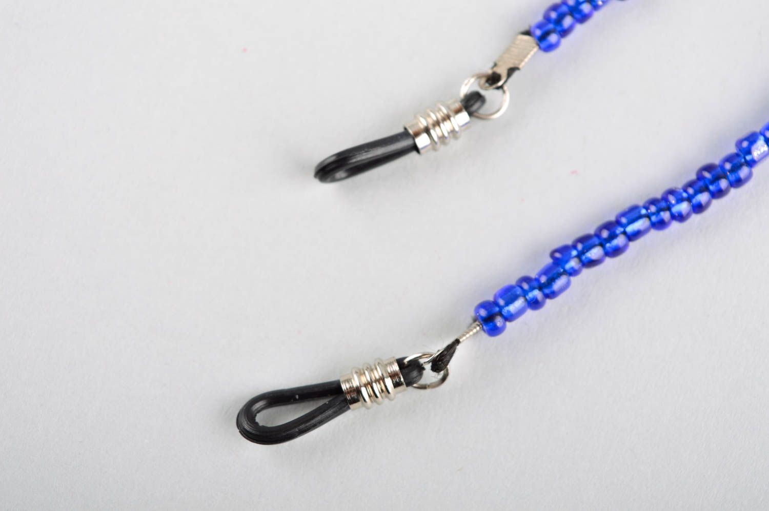 Blue handmade eyeglass chain beaded eyeglass cord fashion accessories ideas photo 2