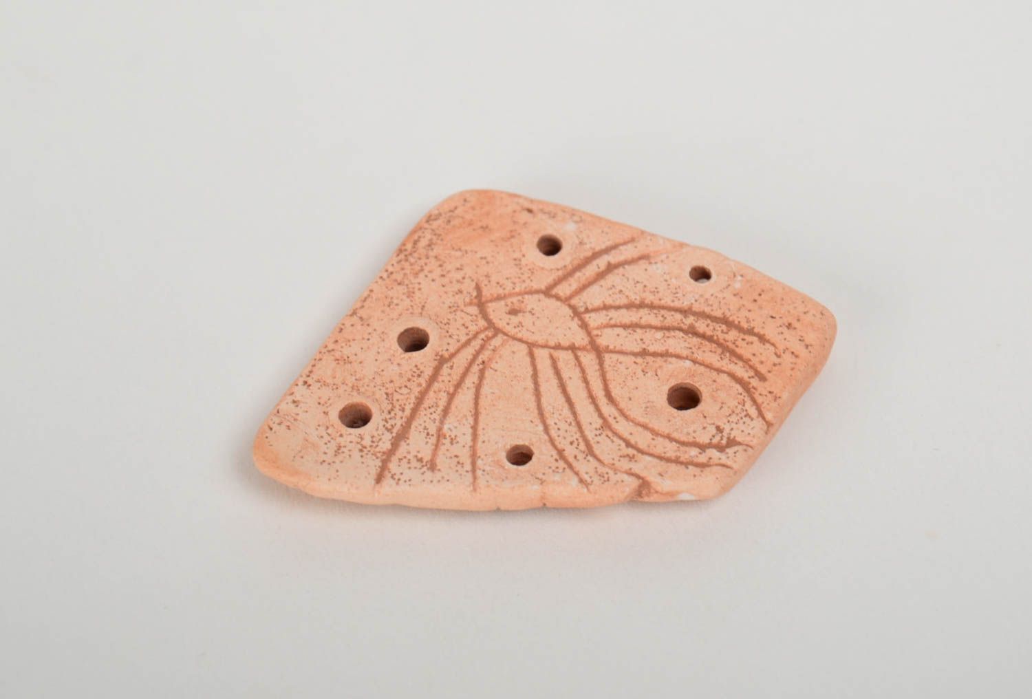 Beautiful homemade clay craft blank for DIY pendant making designer jewelry photo 3