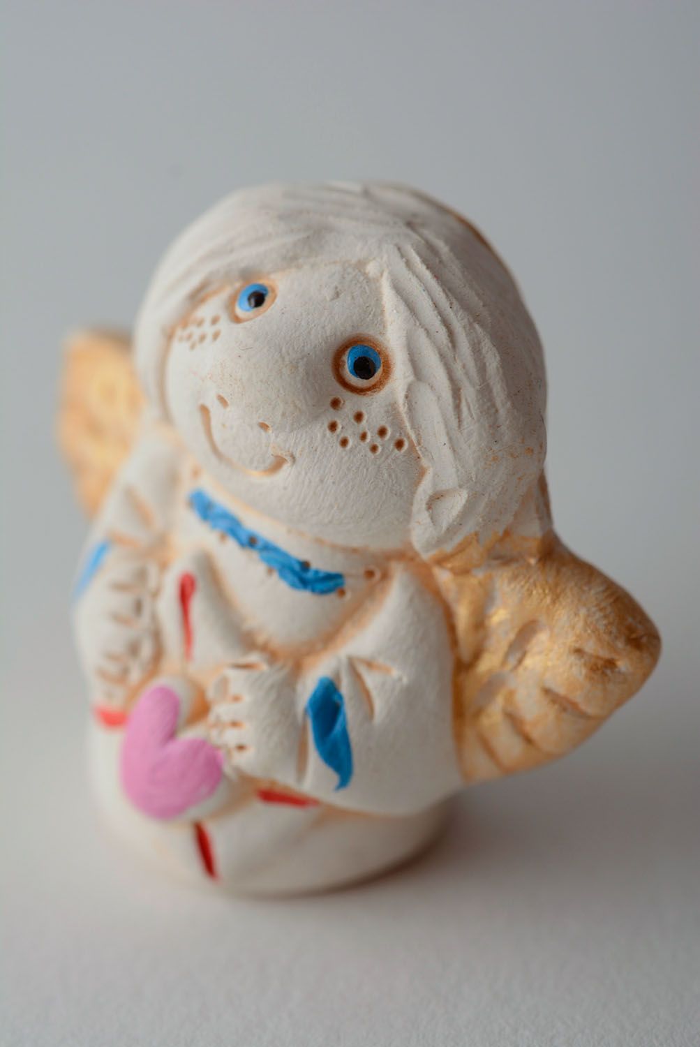 Keramik engel handgetöpfert Figurine foto 1