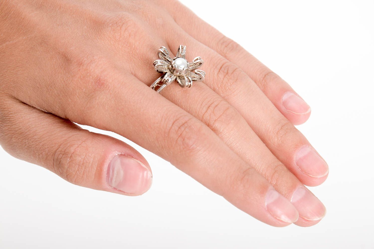 Серебряное кольцо ручной работы серебряный перстень украшение из серебра фото 1