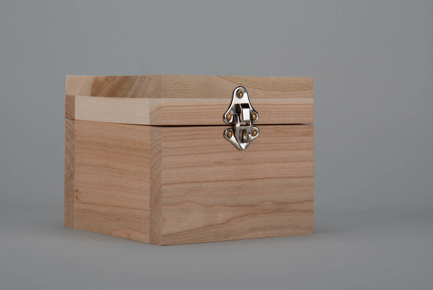Boîte en bois brut à décorer fait main photo 4