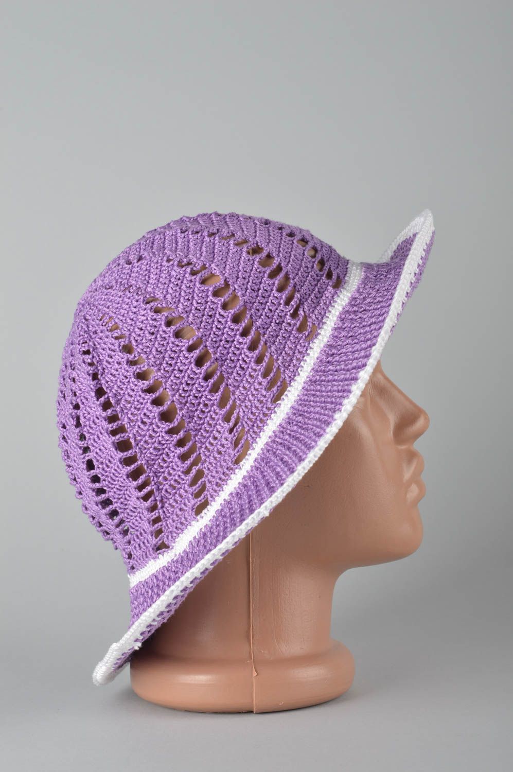 Beautiful handmade crochet hat womens hat designer accessories for girls photo 5