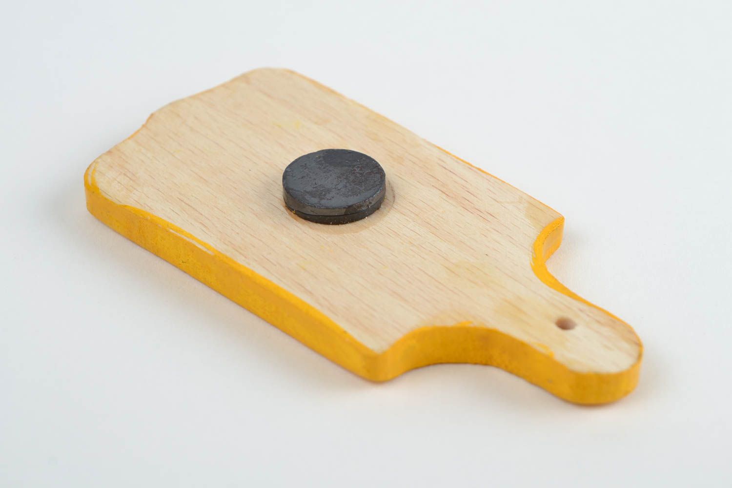 Оригинальный деревянный магнит на холодильник с Петриковской росписью хенд мейд фото 4
