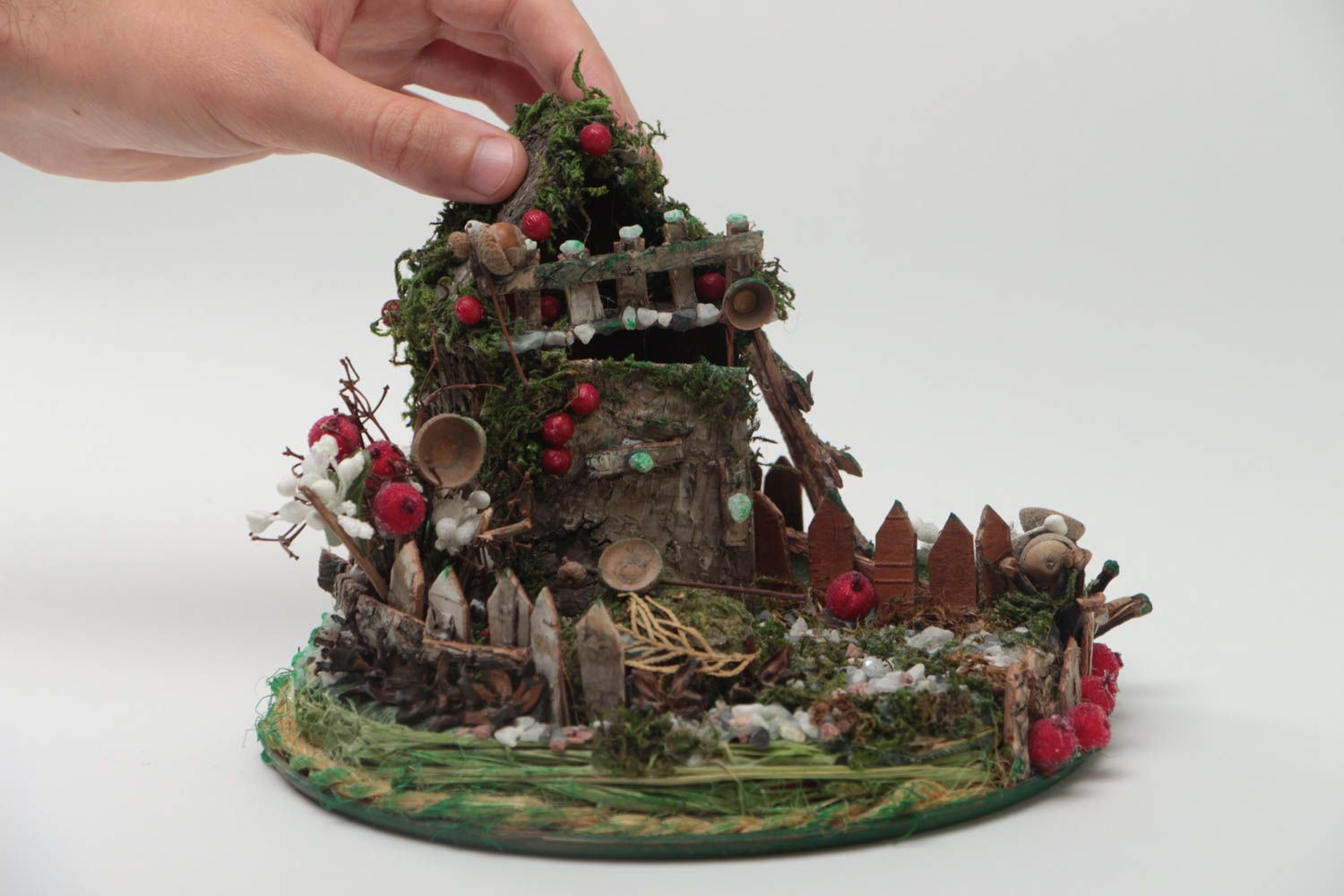 Decorative house for home made of natural materials little beautiful fairy tale photo 5