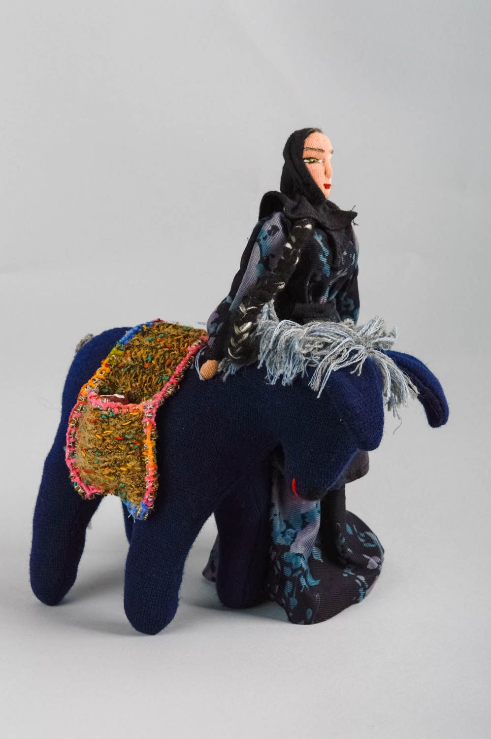 Декоративная кукла с мулом красивая небольшая для интерьера подарочная хэнд мейд фото 1