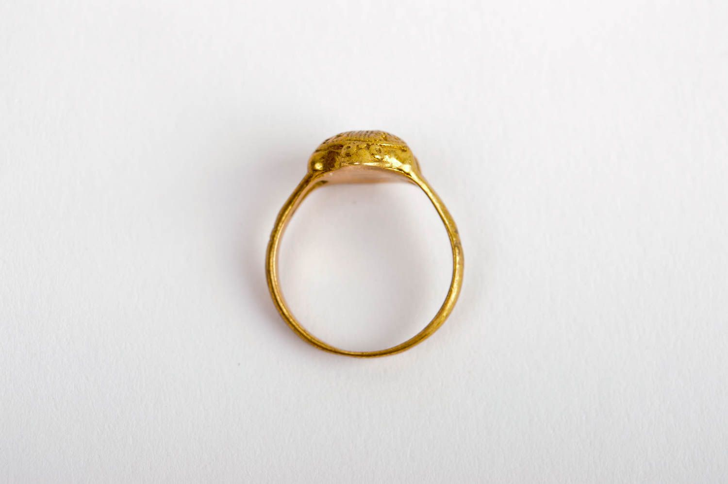 Кольцо ручной работы женский перстень металлическое украшение подарок для женщин фото 5