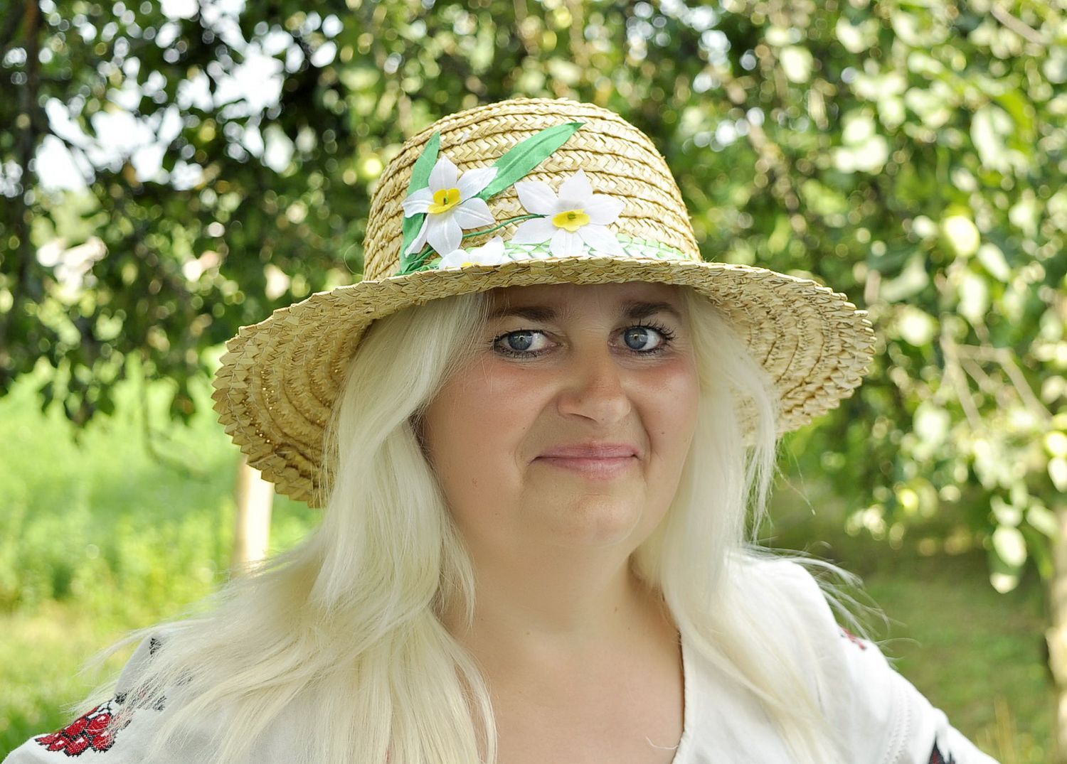 Chapéu de verão feminino Narcisos foto 5