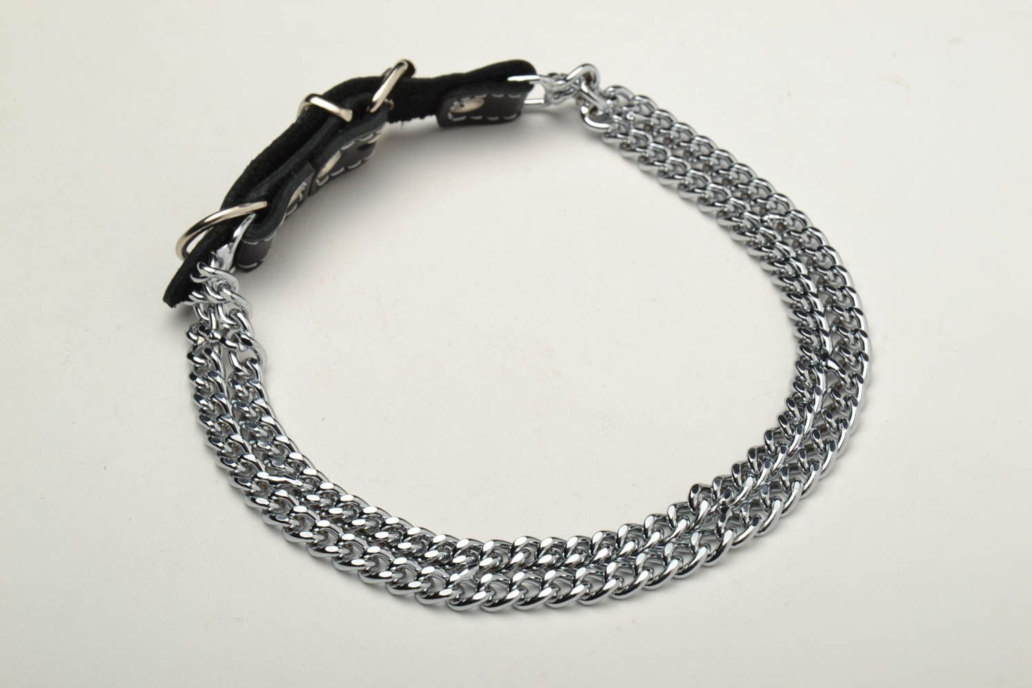 Metall Halsband für Hund in Schwarz foto 3
