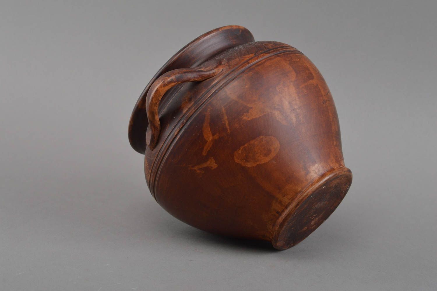 Pote de cerámica hecho a mano vajilla de barro 1 litro regalo para mujer foto 2